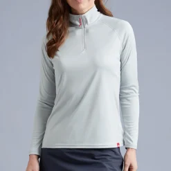 Women’s UV Tec Zip Tee – Long Sleeve|Gill Marine Cheap